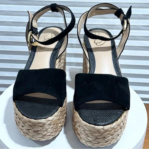 🌸SAM EDELMAN 🌸 April Platform Wedge Espadrille Sandal Size: 10 - Picture 7 of 12